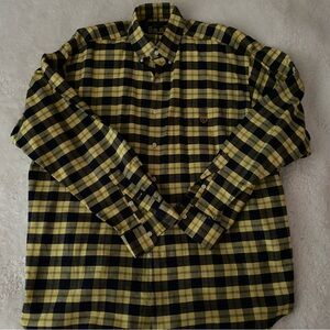 Lauren Ralph Lauren 100%cotton button down plaid men’s shirt